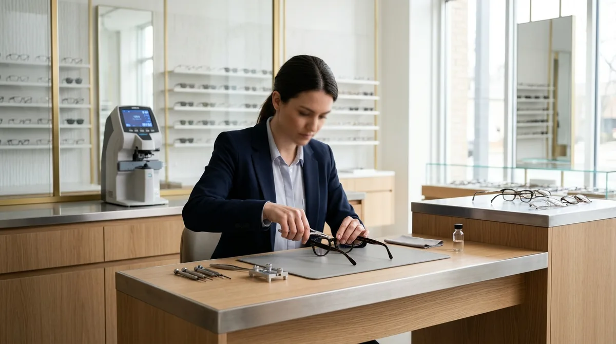 Métier d'opticienne : fiche pratique, formation et évolutions de carrière